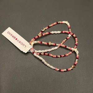 Pink beaded bracelets